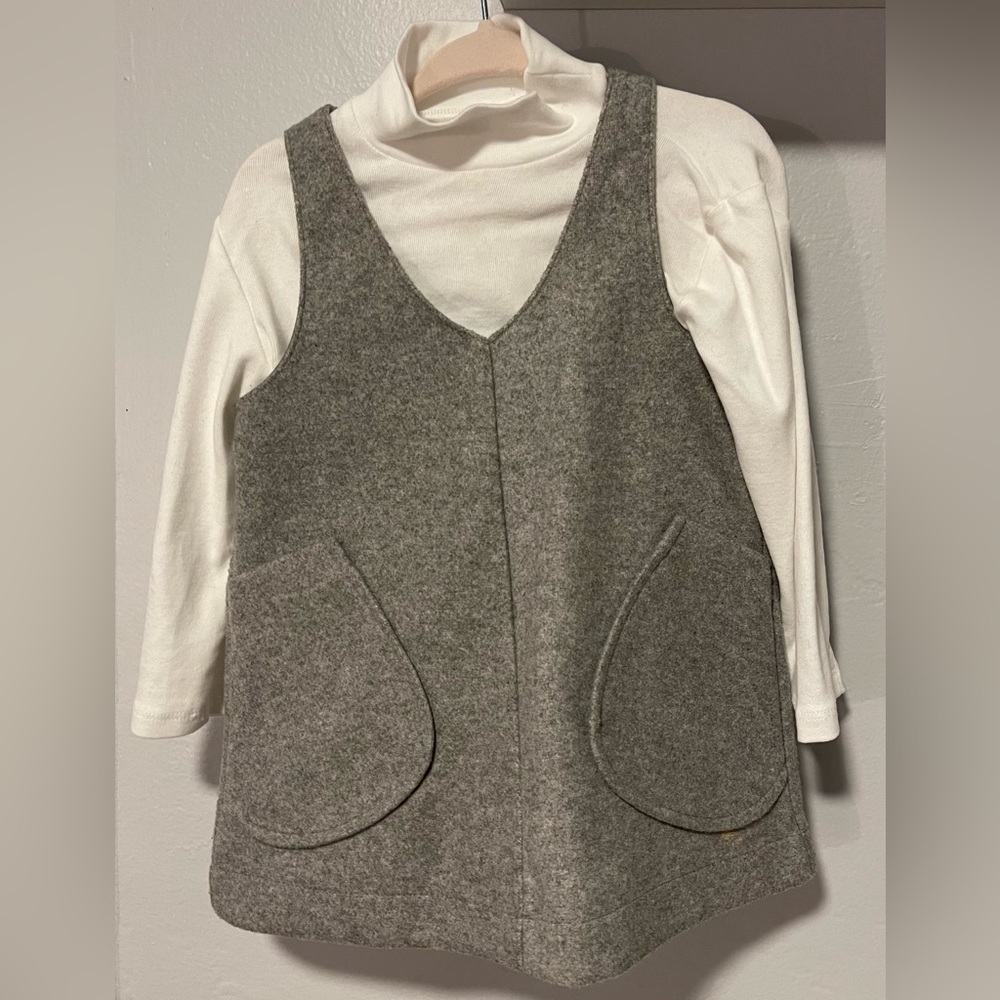Zara dress with blouse 12-18 months . NWOT